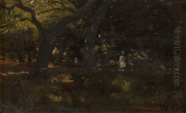 Figures In A California Landscape - view 1