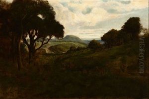 Coming Shower, Pastures Of Heaven, Monterey by William Keith