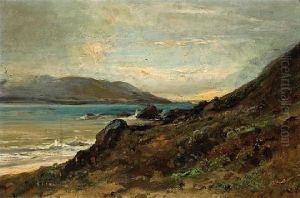 A View Of The San Francisco Bay Looking West Towards The Golden Gate by William Keith