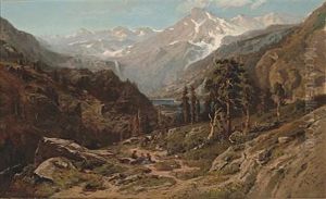 High Sierra Canyon by William Keith
