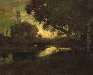 Golden Glow Creek by William Keith