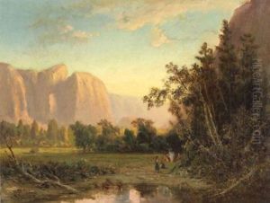 Camp At The Foot Of The Mountain by William Keith