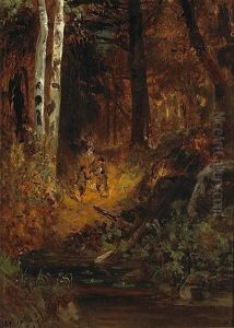 Two Woodsmen On A Trail by William Keith