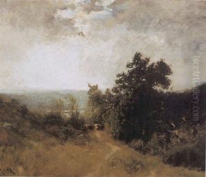 Cattle On A Wooded Path by William Keith