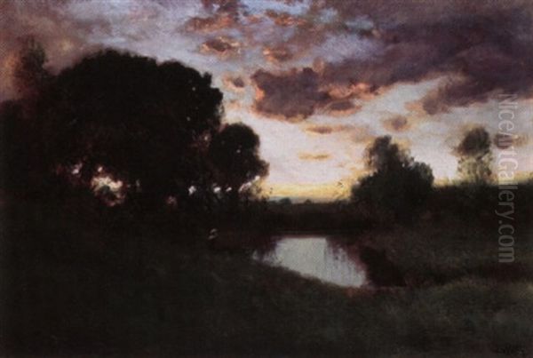 Twilight At The Riverbank - view 1