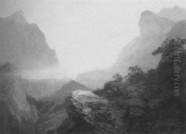 Sierra Nevada In Mist - view 1