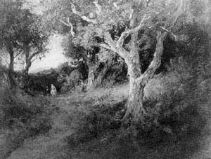 Landscape Of Oaks by William Keith