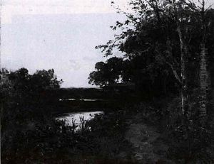 Forest Interior With Landscape
