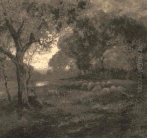 Landscape With Sheep by William Keith