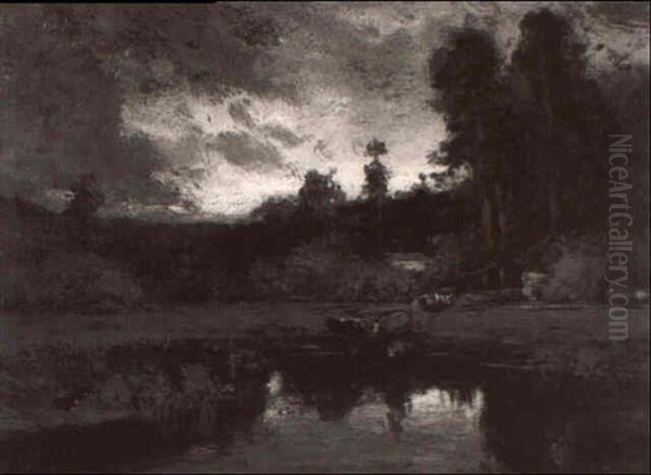 Sunset Farm Scene - view 1