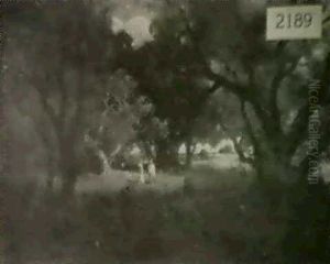 Landscape With Trees And Women by William Keith