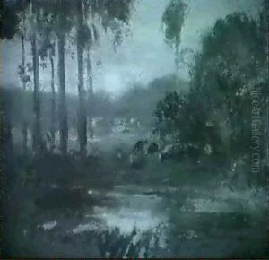Cows Watering By A Pond Cows Watering By A Pond