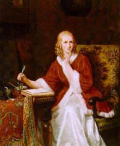 A Lady Writing A Letter by David Van Der Kellen III