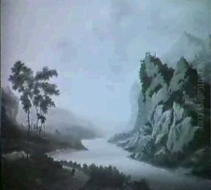 Bergsee Mit Alpenpanorama Im Hintergrund by A. Keller