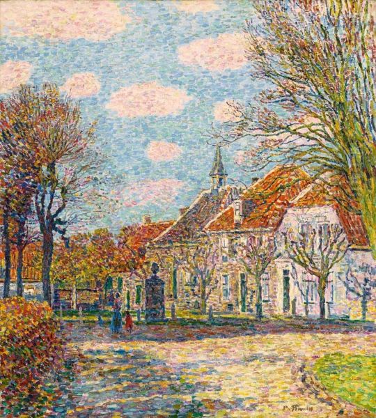 Marktplatz In St. Anna (holland) by Paul Baum
