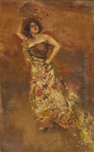 The Spanish Dancer Otero As Carmen by Albert von Keller