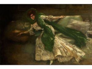 Der Grune Schleier by Albert von Keller