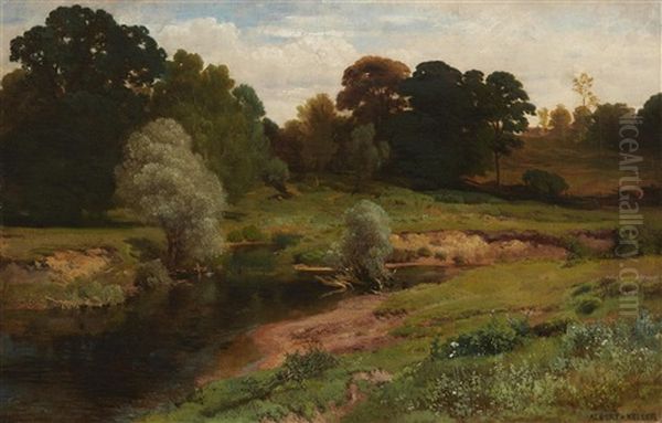 Wooded Landscape With A Stream - view 1