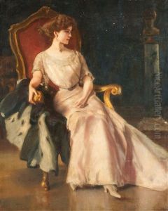 Baronin Elisabeth Von Wichmann by Albert von Keller