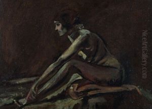 Aktstudie, Wohl Gisela Von Wehner by Albert von Keller