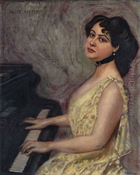 Die Pianistin Alice Ripper Am Flugel - view 1