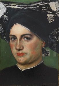 Altdeutsche Frau