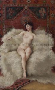 Reclining Nude On A Fur Pelt