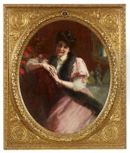 Portrait Of A Lady With A Fur Stole Portrait Of A Lady With A Fur Stole