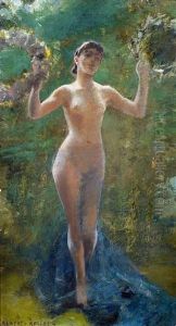 Waldnymphe by Albert von Keller