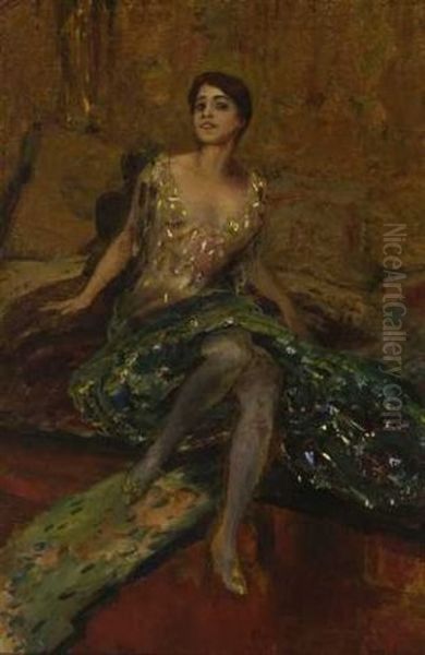 Sitzende Dame Im Salon - view 1