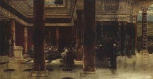 Interieur D'un Palais Romain by Albert von Keller