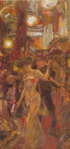 Bal Au Cafe Concert by Albert von Keller