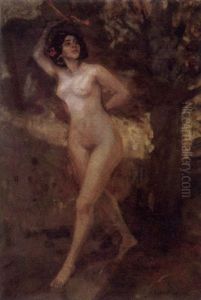 Rosita Romero Als Spanische Tanzerin by Albert von Keller