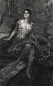 Beauty Seated On A Bed Beauty Seated On A Bed