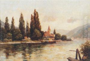 Wachauer Donaulandschaft Mit Hock-arnsdorf by Alfred Keller