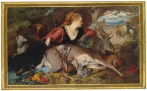 Diana Amongst The Spoils Of The Hunt by Ferdinand Keller