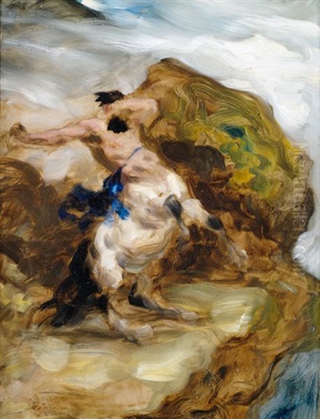 Felsige Landschaft Mit Centaur - view 1