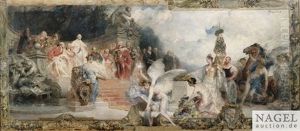Neuzeit. Darstellung Der Epoche Von 1674-1864, Reprasentiert Durch Eberhard Ludwig, Karl Eugen, Ludwig Eugen, Konig Friedrich I by Ferdinand Keller