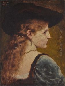 Damenbildnis by Ferdinand Keller