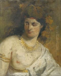 Brustbild Einer Dame In Antikisierendem Gewand by Ferdinand Keller