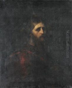 Christus, Brustbildnis Im Dreiviertelprofil by Ferdinand Keller