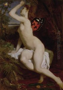 The Beauty And The Butterfly by Ferdinand Keller
