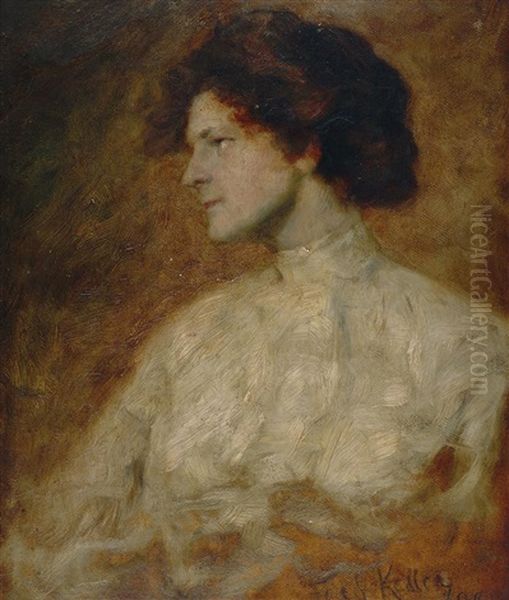 Portrait Einer Dame Mit Heller Bluse - view 1