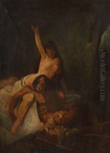 Samson Und Delilah by Friedrich von Keller