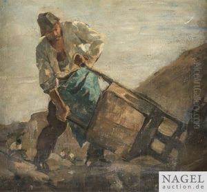Steinbrecher Mit Schubkarre by Friedrich von Keller