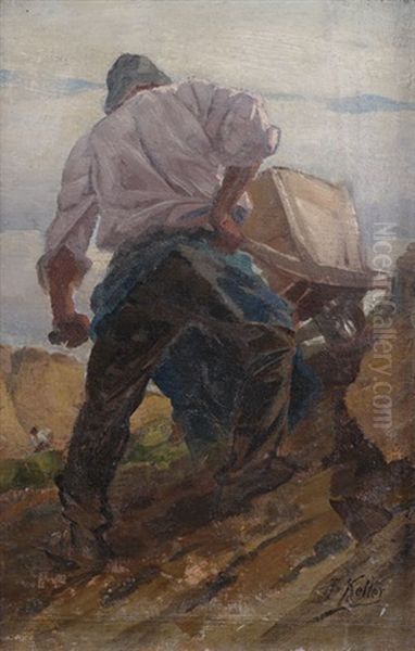 Steinbrecher Mit Schubkarre - view 1