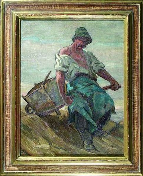 Steinbrecher Mit Schubkarre - view 1