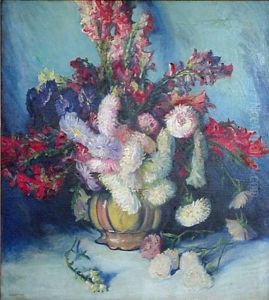 Gladiolus And Chrysanthemums