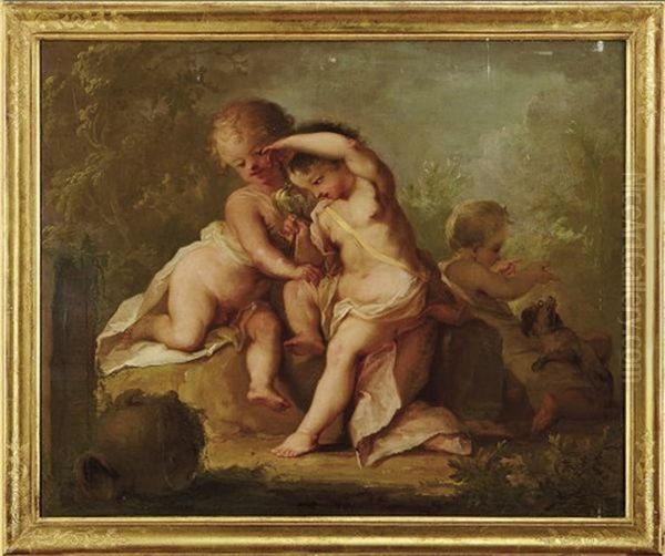Spielende Putten - view 1