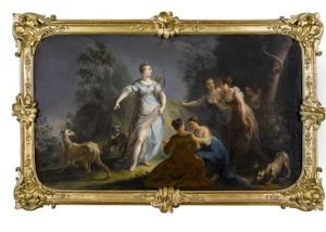 Diana Mit Gefolge by Johann-Heinrich Keller